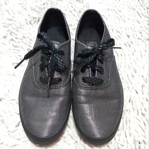 Keds silver metallic shoes- size 6.5